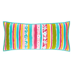 Happy Go Lucky Decorative Pillow Cover | Aqua
