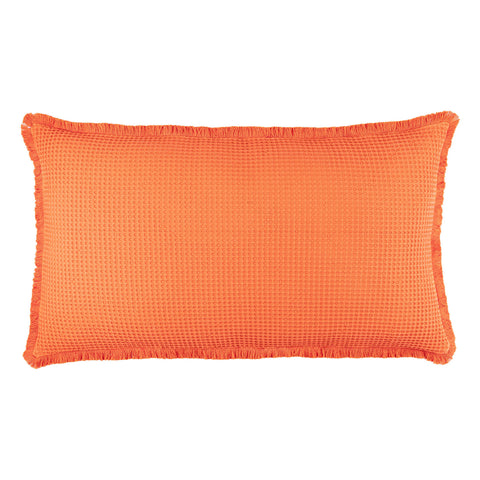Bubble Matelasse Decorative Pillow Cover | Tangerine