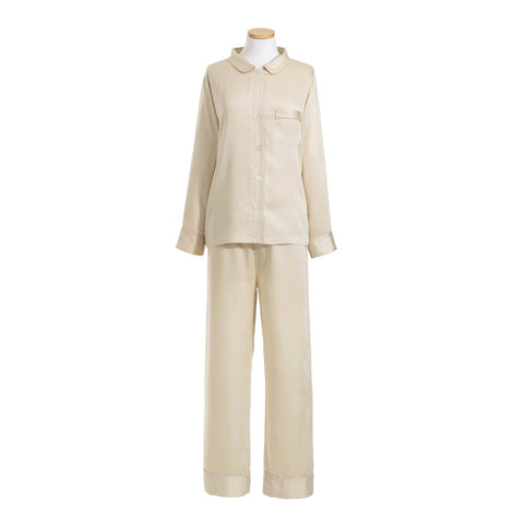 Silken Solid Pajama | Sand