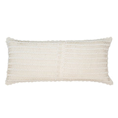 Marigot Crochet Decorative Pillow Cover | Ivory