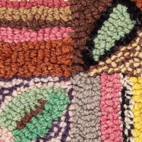 Gypsy Rose Hand Hooked Wool Rug Swatch | Multi