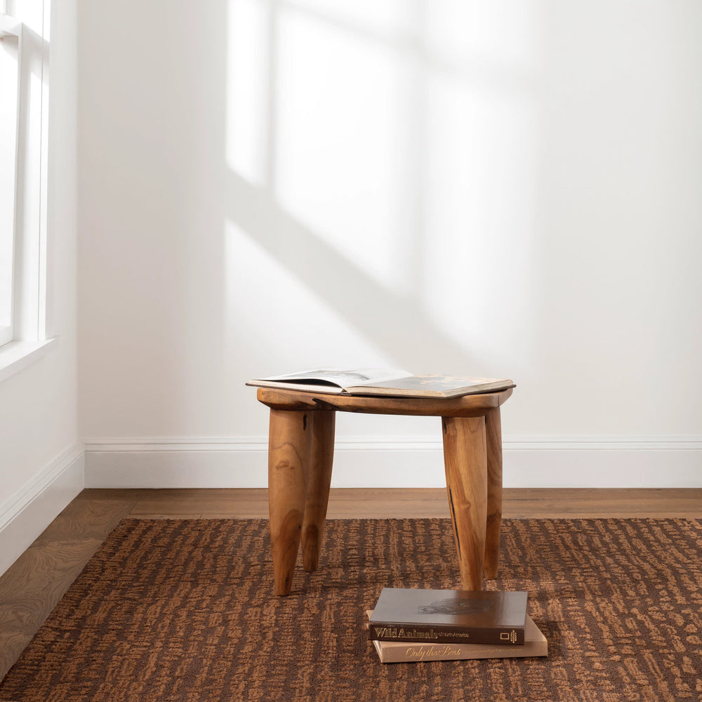 Mina Tufted Wool Custom Rug | Caramel