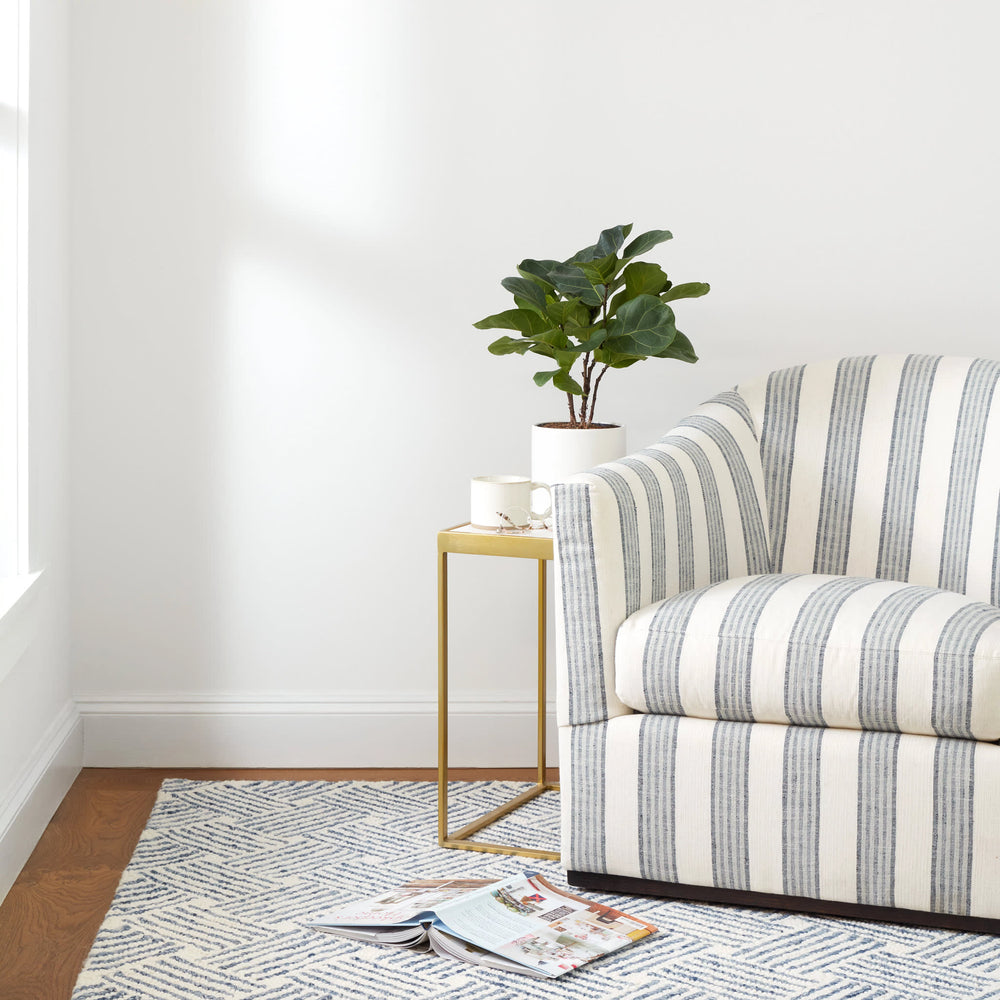 Layers Hand Hooked Wool Rug | Indigo