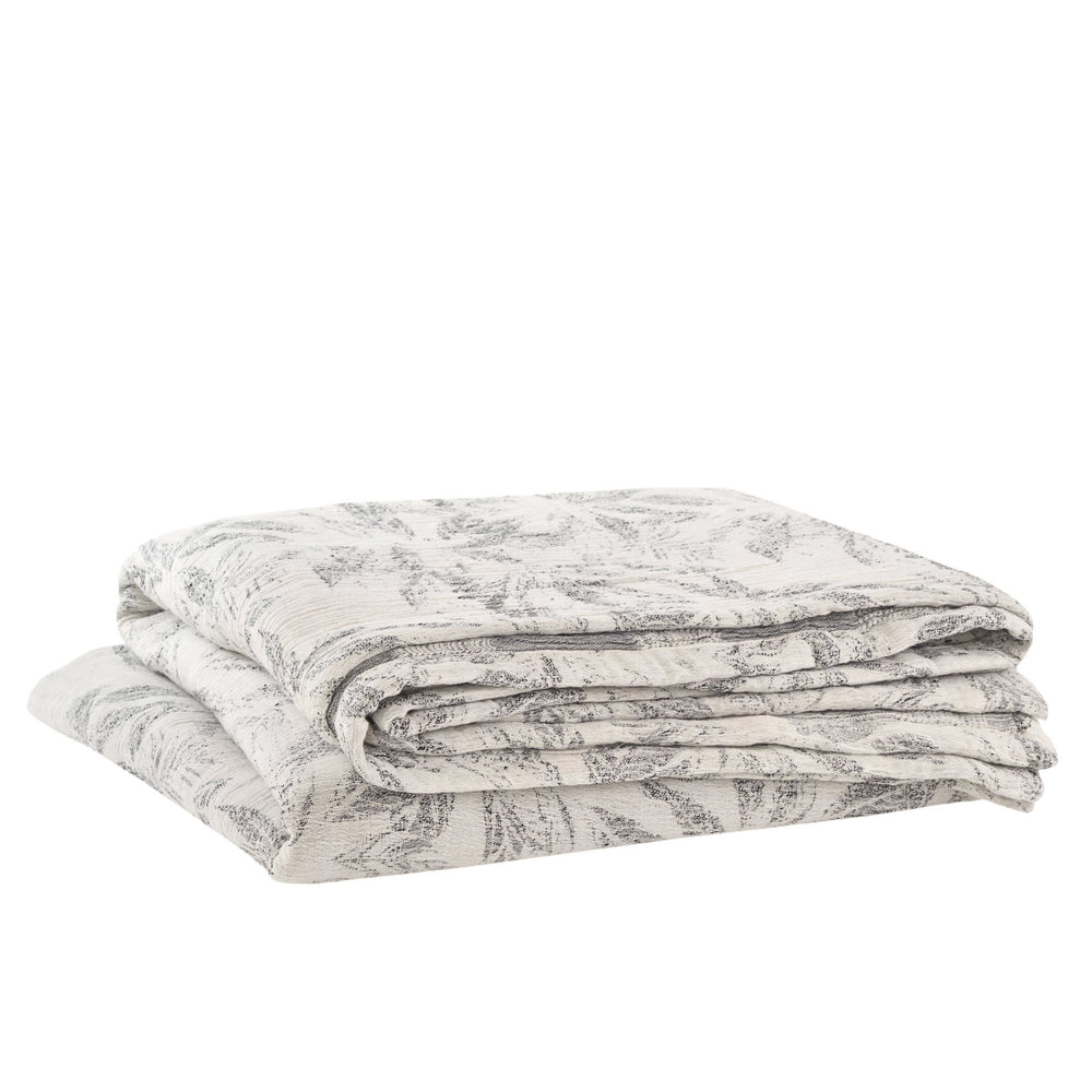 Theodore Matelasse Coverlet | Charcoal