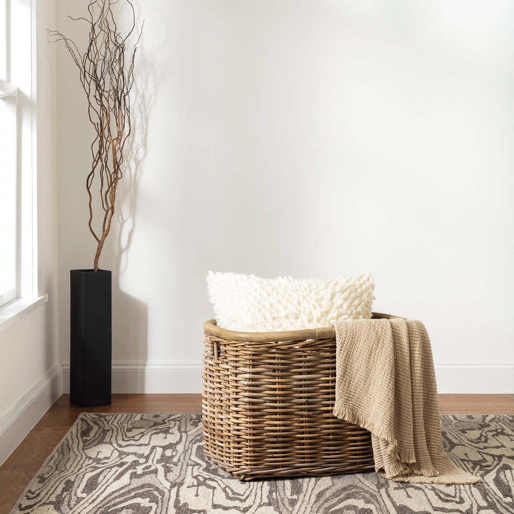 Weston Hand Micro Hooked Wool Custom Rug by Bunny Williams | Grey