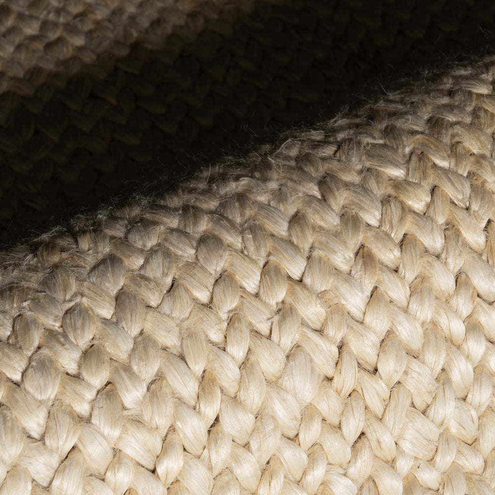 Thale Textured Handmade Jute Rug | Bleach
