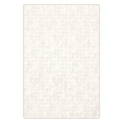 Ani Distressed Brocade Custom Rug | Off White