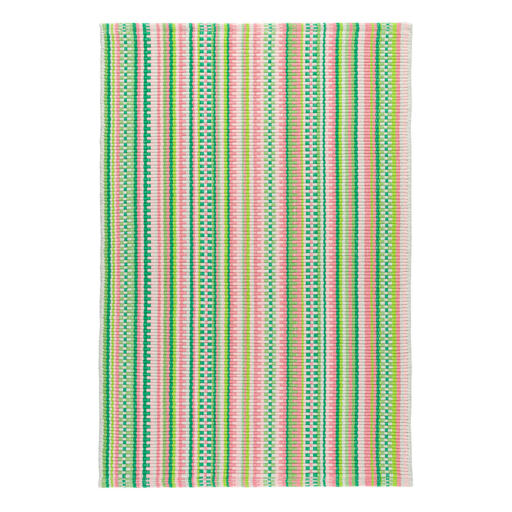 Hannah Handwoven Cotton Rug | Watermelon