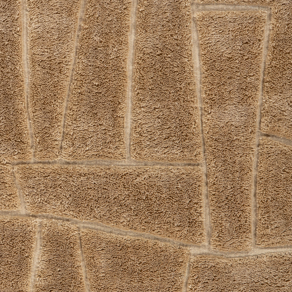 Drela Abstract Bohemian Rug Swatch | Brown