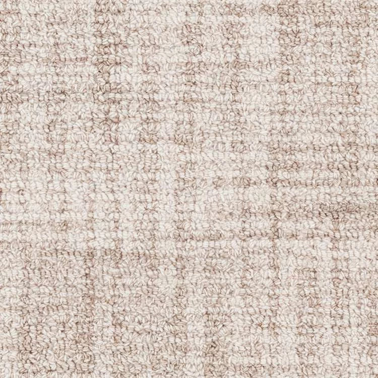 Crosshatch Hand Micro Hooked Wool Rug Swatch | Ivory