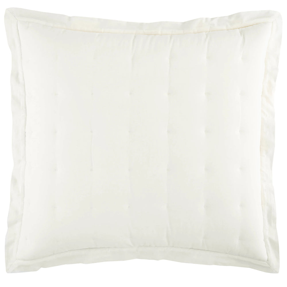 Cozy Cotton Puff Sham | Ivory