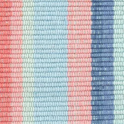 Aruba Stripe Handwoven Cotton Rug Swatch | Multi