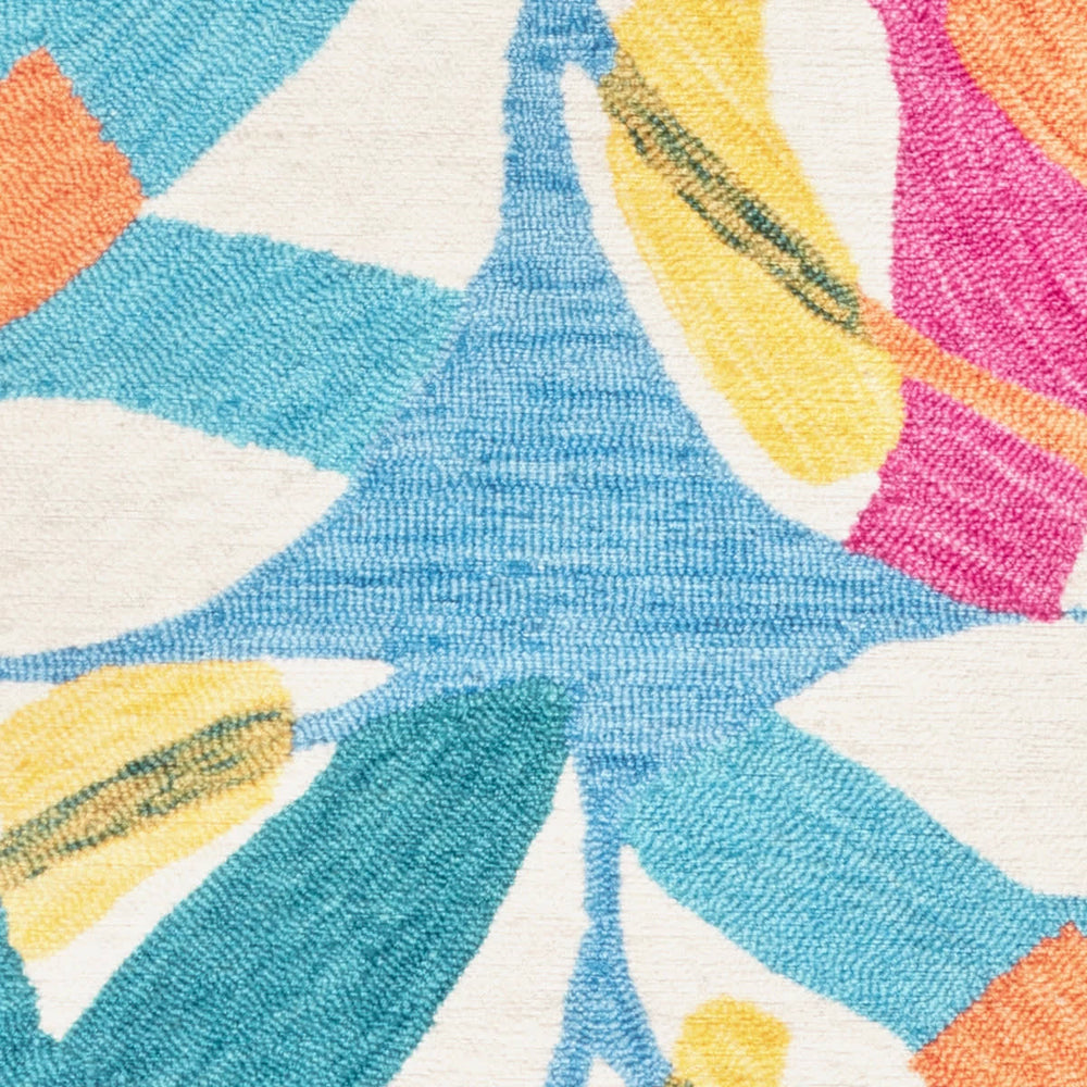 Lily Pad Machine Washable Rug Swatch | Spring