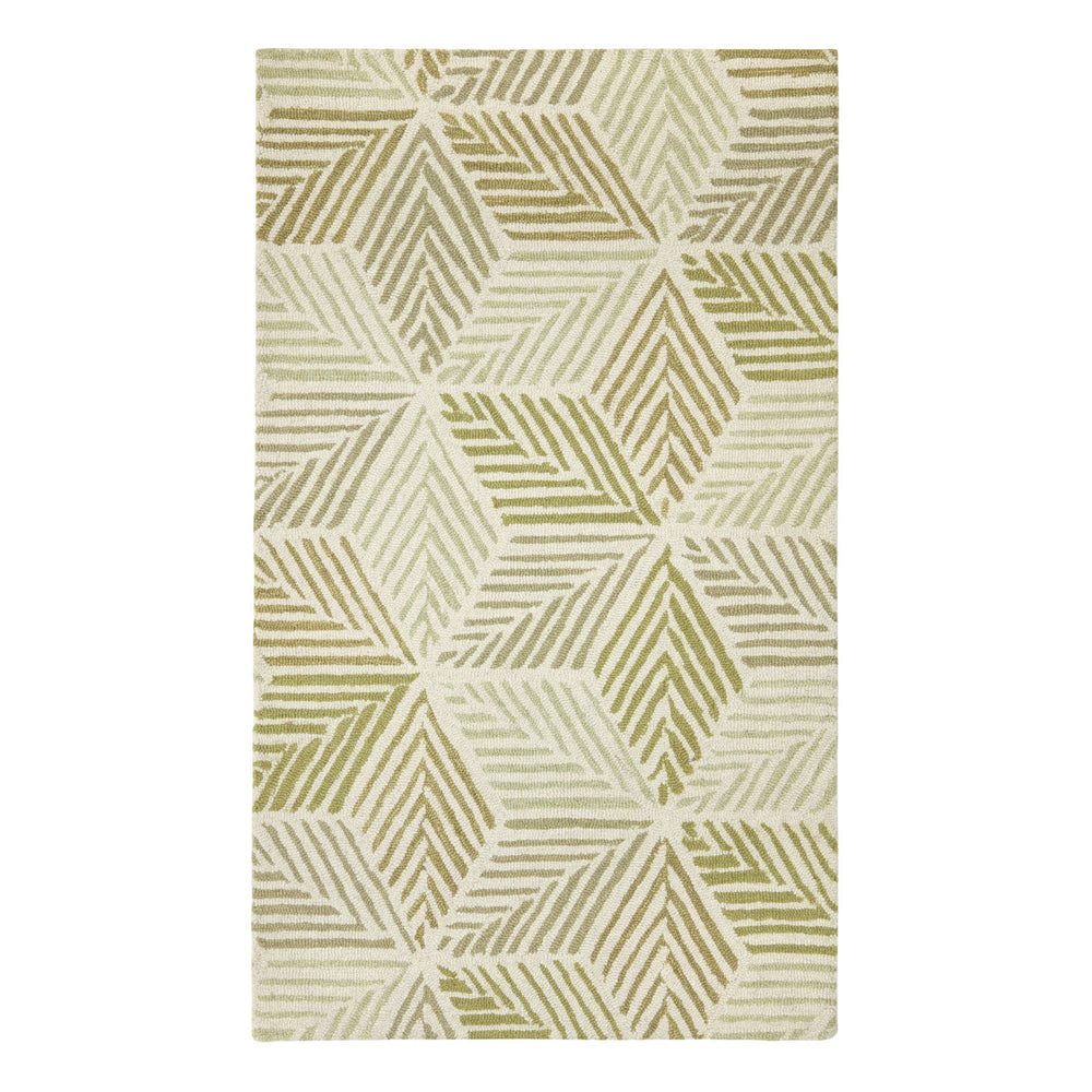 Karari Hand Hooked Wool Rug | Moss