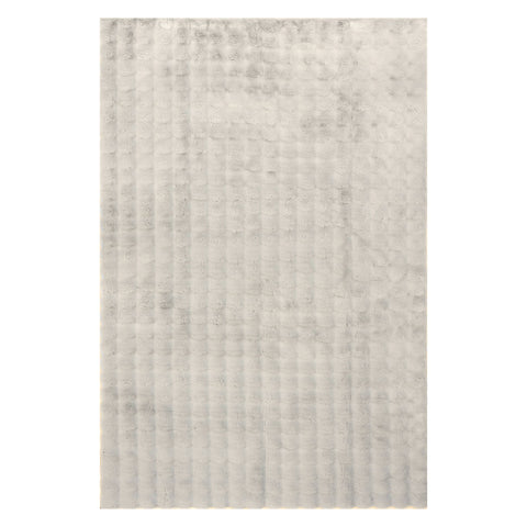 Katy Checkered Cloud Washable Rug | Grey