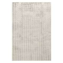 Ivana Checkered Plush Cloud Washable Rug | Grey