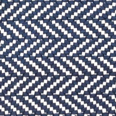 Herringbone Handwoven Indoor/Outdoor Rug Swatch | Indigo/White