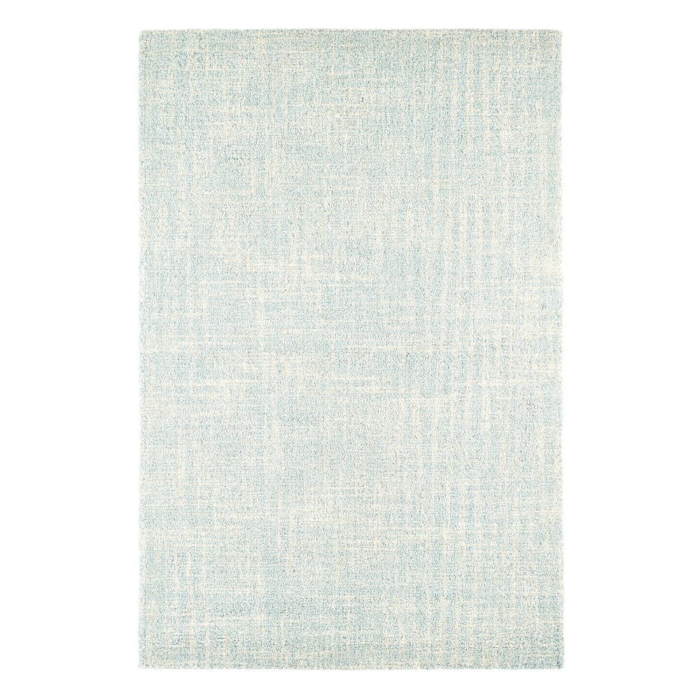 Crosshatch Hand Micro Hooked Wool Rug | Sky