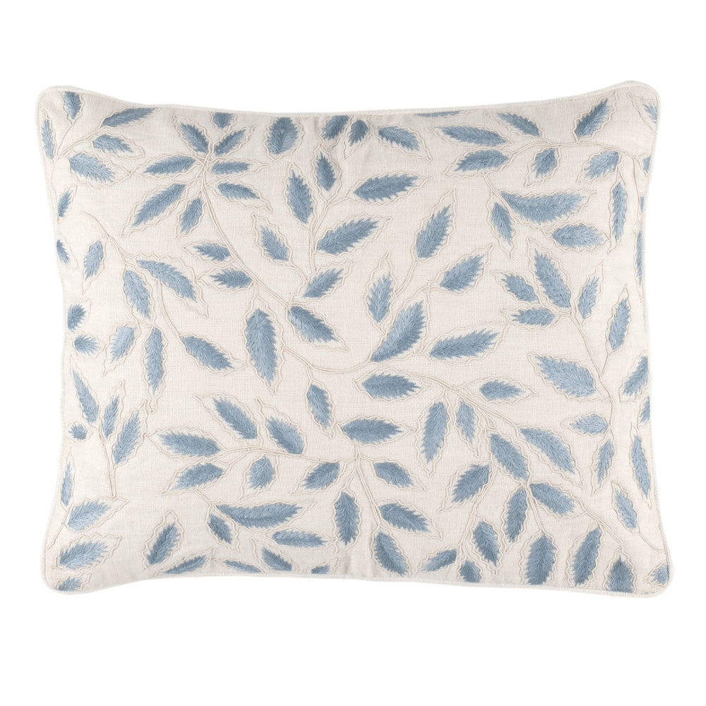 Amelia Embroidered Decorative Pillow Cover | Ivory