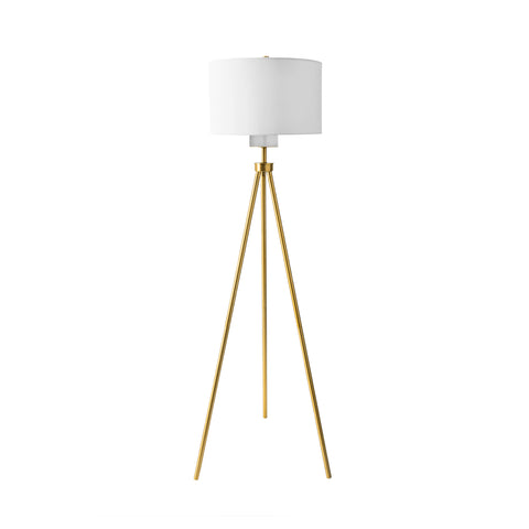66-inch Simple Metal Tripod Floor Lamp | Gold