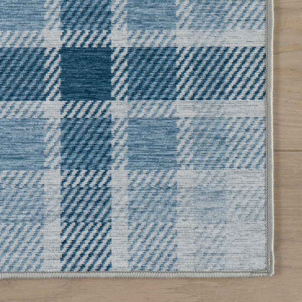 Ombre Machine Washable Rug | Blue