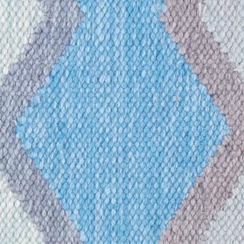 Safety Net Handwoven Indoor/Outdoor Rug Swatch | Blue