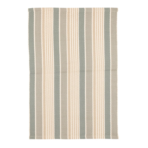 Mystic Stripe Handwoven Indoor/Outdoor Rug | Slate