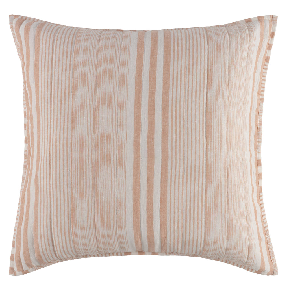 Carolina Stripe Quilted Sham | Coral
