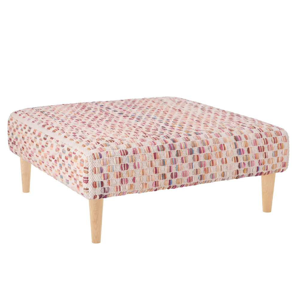 Torrey Rug Ottoman | Multi
