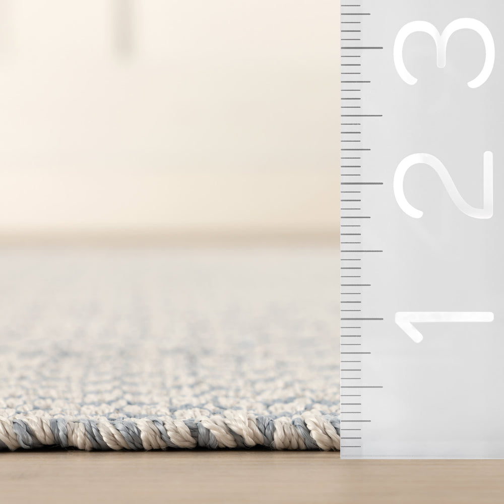 Riviera Handwoven Indoor/Outdoor Rug | Swedish Blue