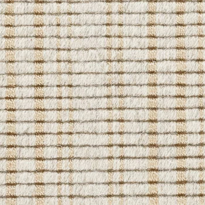 Warren Ticking Woven Wool Custom With Attached Rug Pad Rug Swatch | Gold