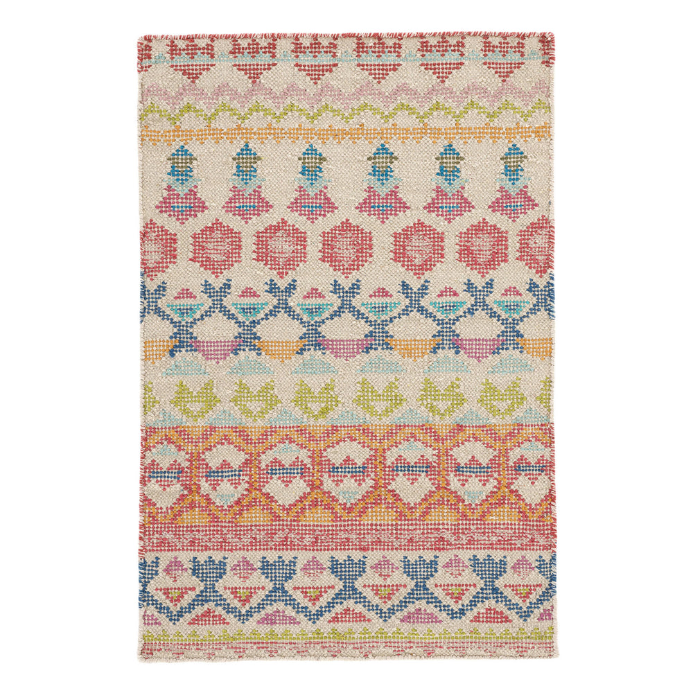Stony Brook Hand Loom Knotted Cotton Rug | Multi