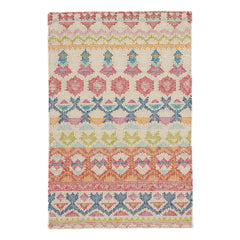 Stony Brook Hand Loom Knotted Cotton Rug | Multi