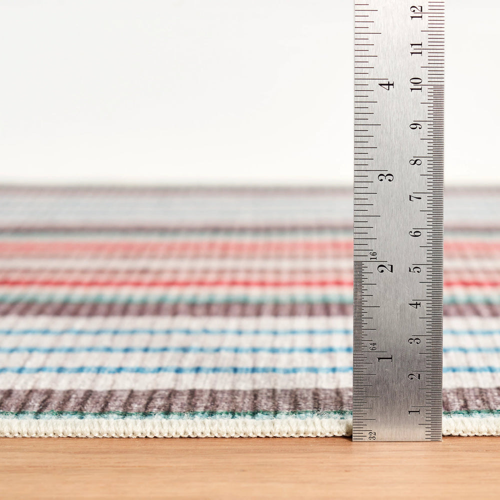Ranch Stripe Machine Washable Rug | Multi