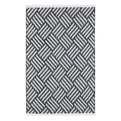 Crisscross Handwoven Indoor/Outdoor Rug | Black
