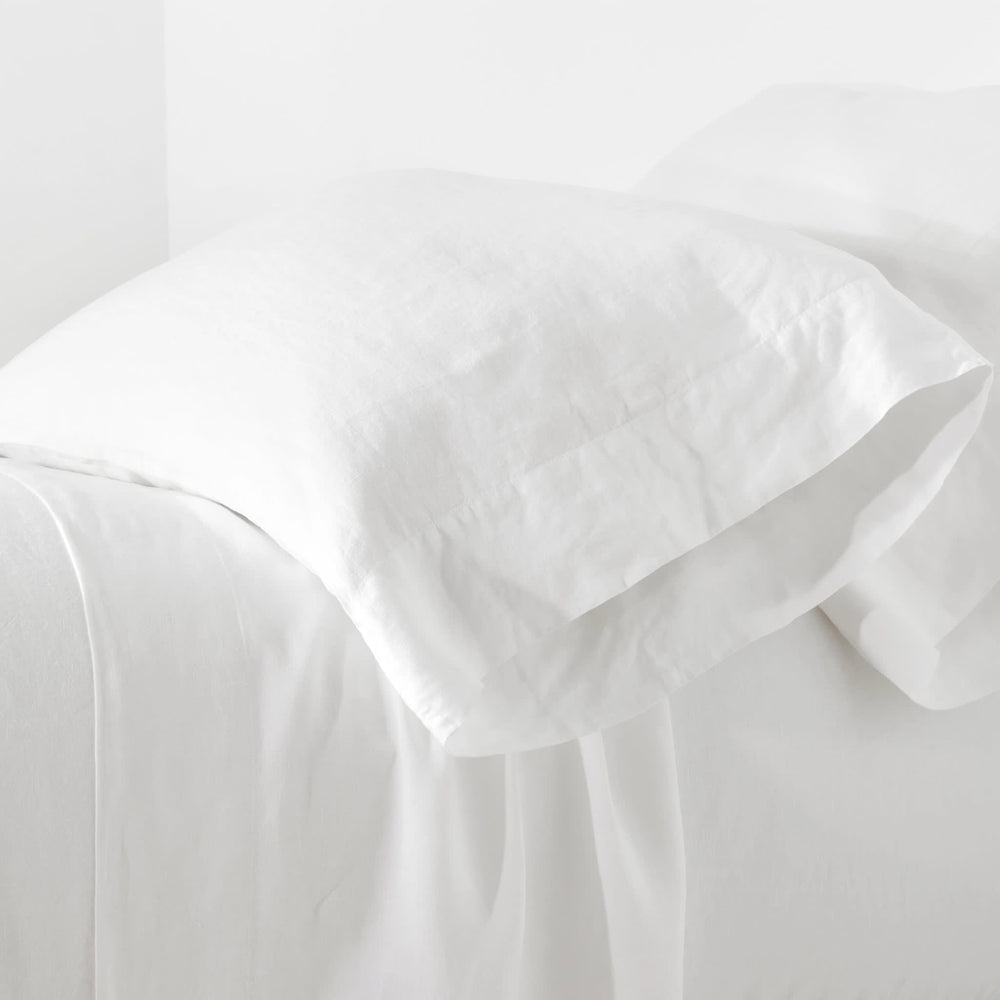 Lush Linen Sheet Set | White