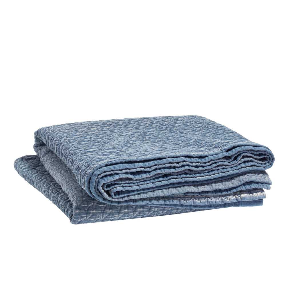 Hawley Matelasse Coverlet | Indigo