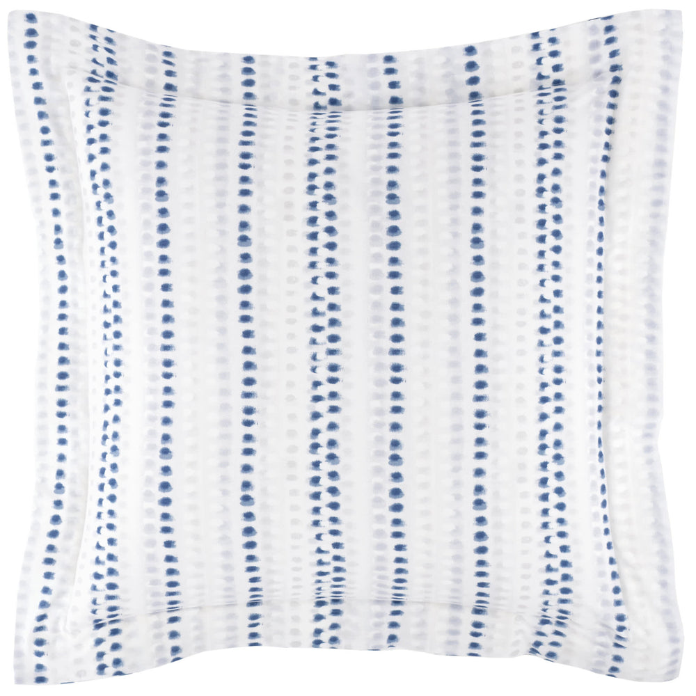 Ink Dots Sham | Blue