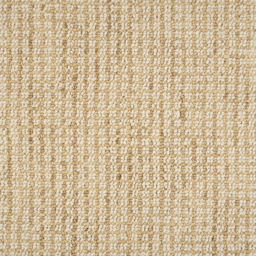 Yadira Geometric Woven Wool Custom Rug Swatch | Natural