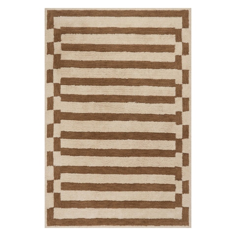 Velaina Handmade Washable Wool Rug | Tan
