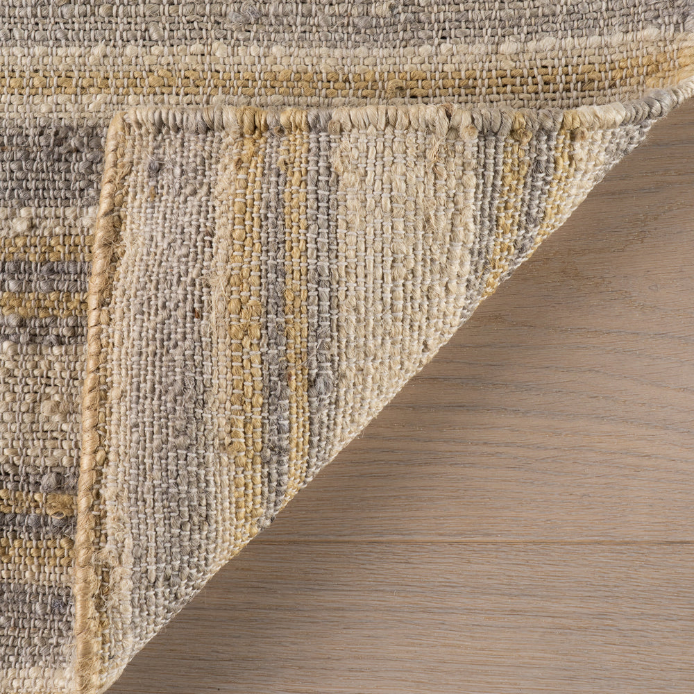Marn Striped Handmade Jute Rug | Sand
