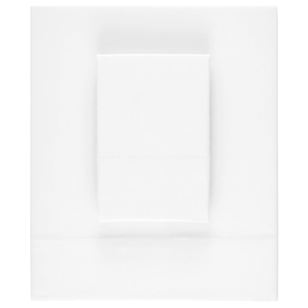 Silken Solid Sheet Set | White