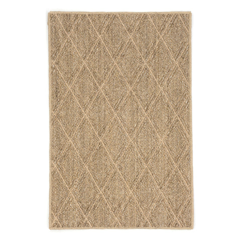 Diamond Woven Sisal Custom Rug | Natural