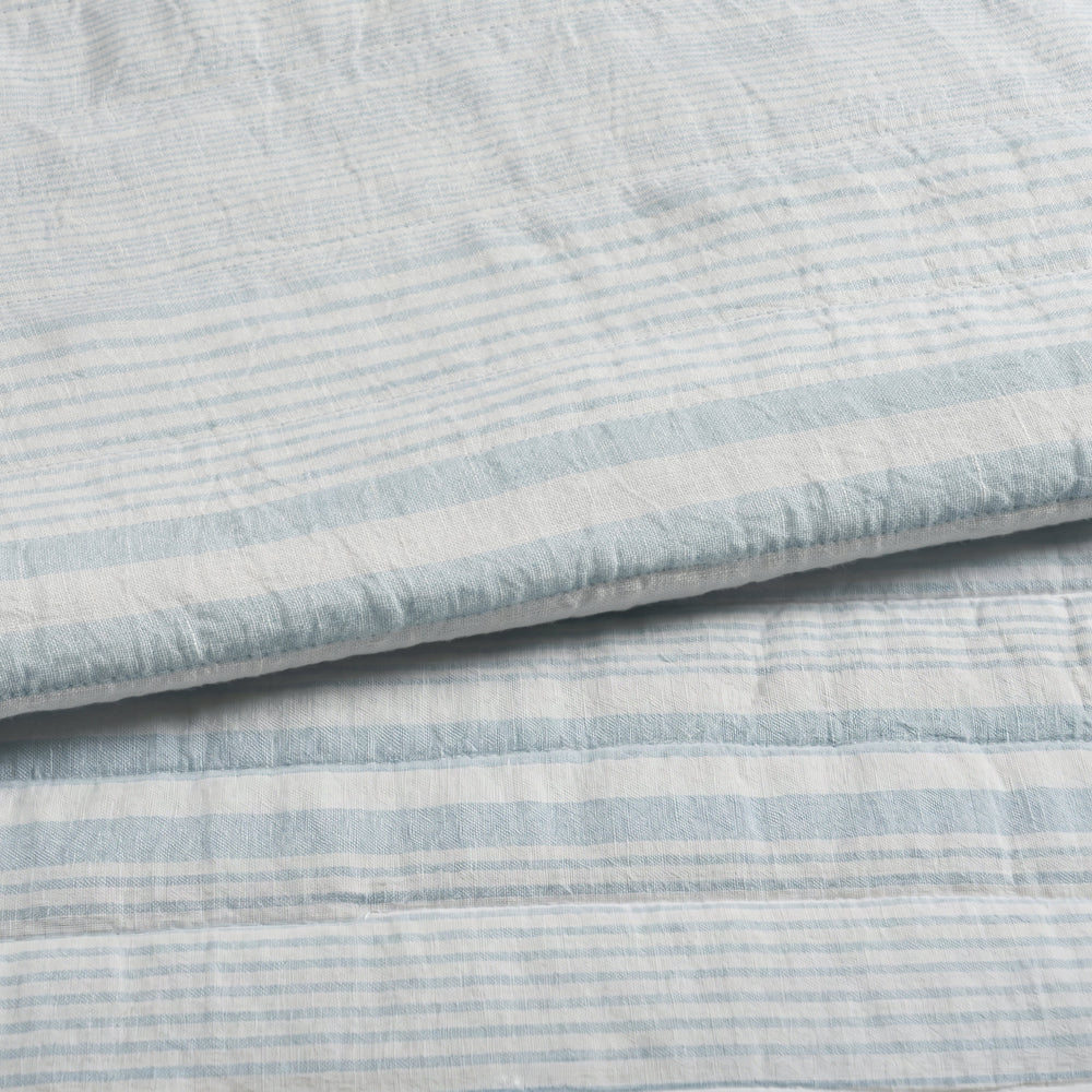 Carolina Stripe Quilt | Sky