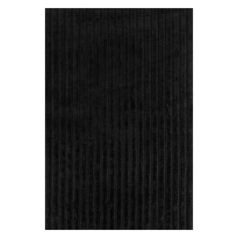 Remy Striped Cloud Washable Rug | Charcoal