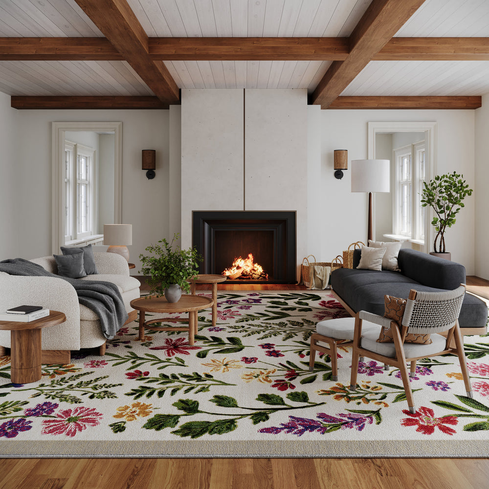 Duskan Floral Indoor/Outdoor Rug | Multicolor