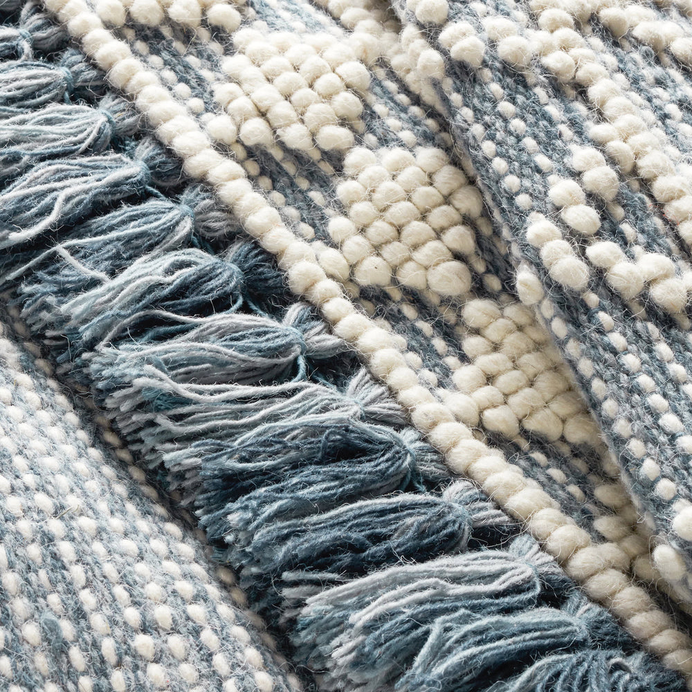 Pembrook Handwoven Wool Rug | Blue