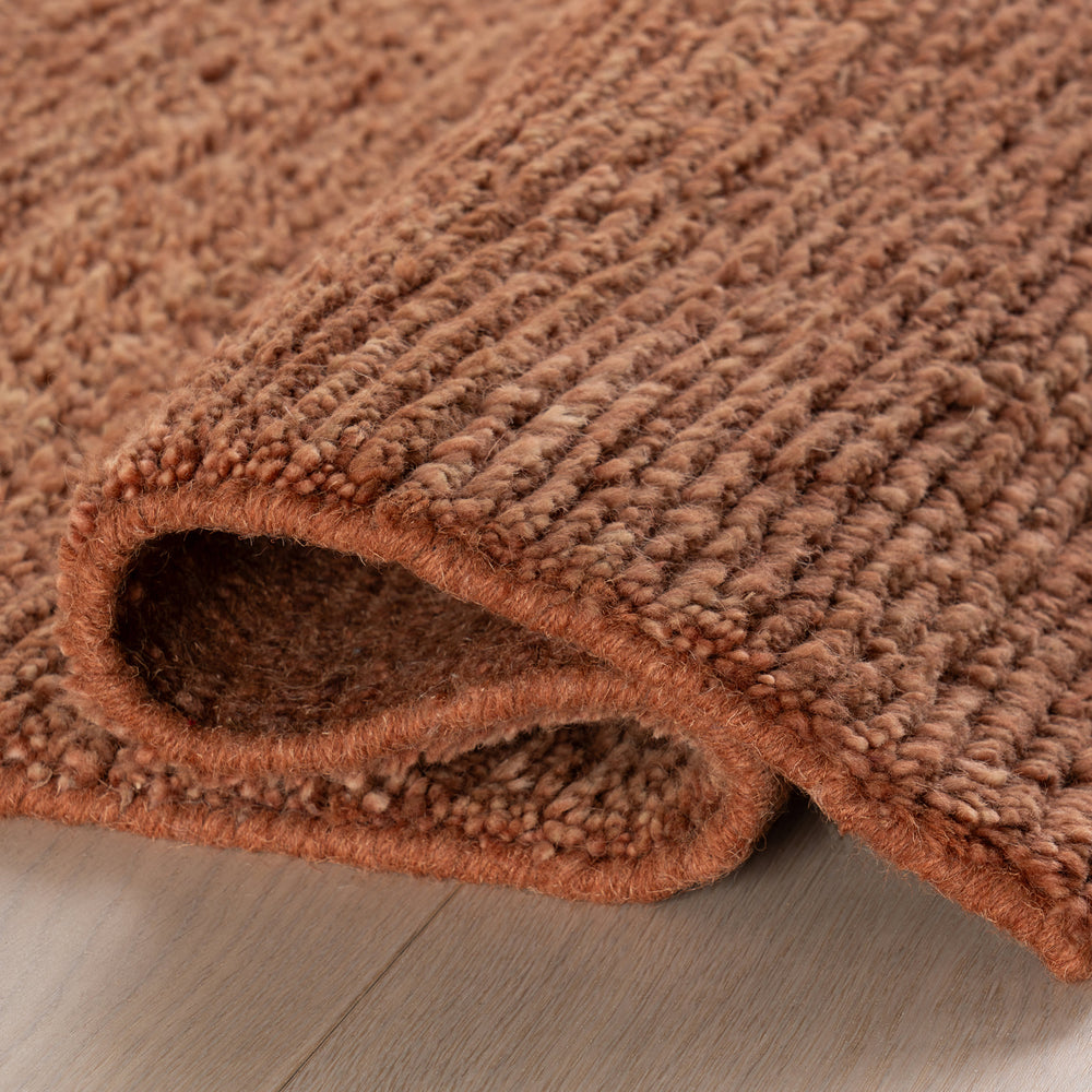 Ramsey Hand Knotted Wool Rug | Rust