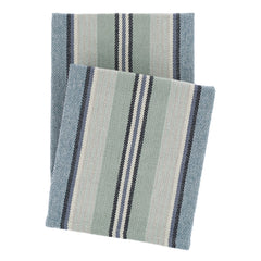 Barbados Woven Cotton Throw | Blue