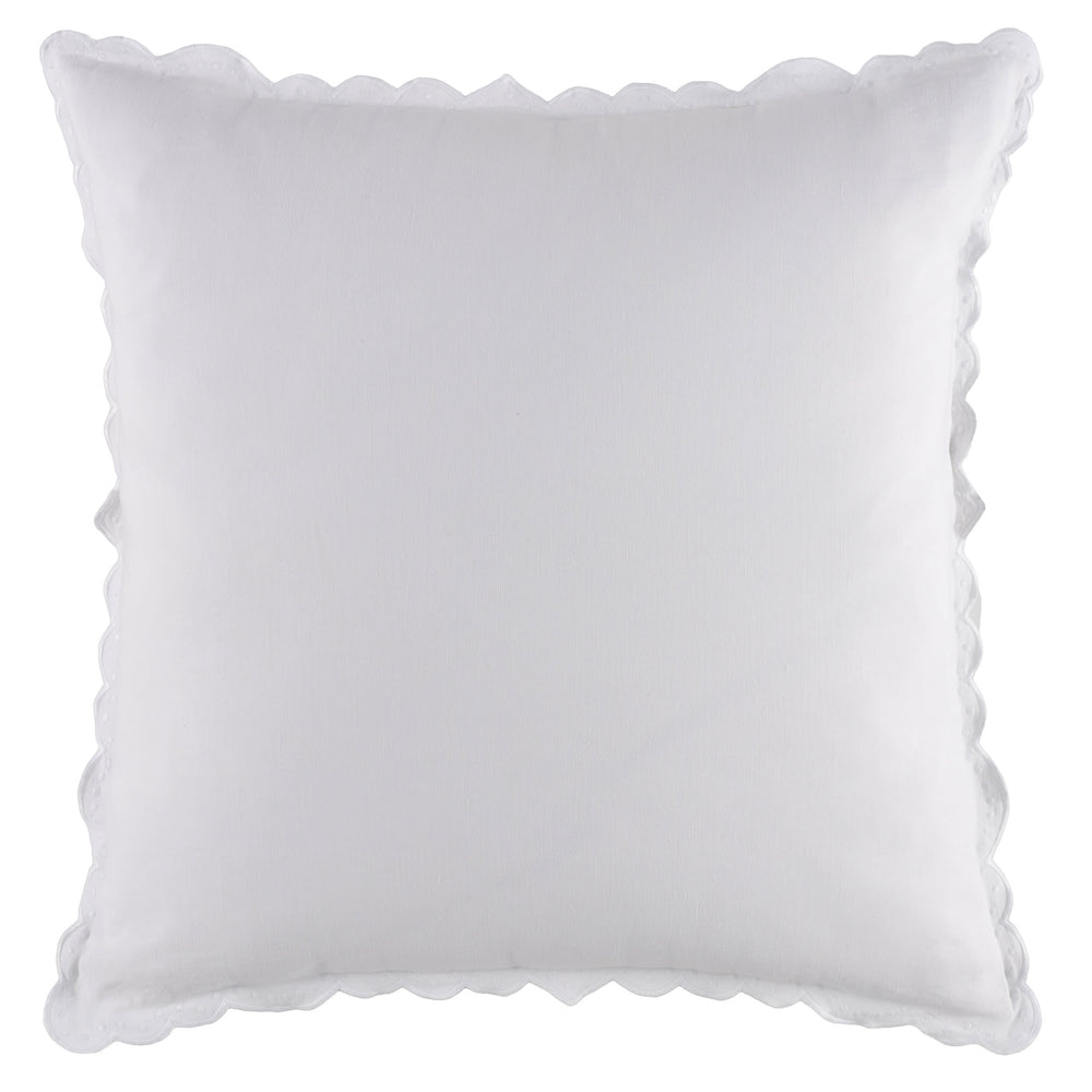 Airlie Embroidered Duvet Sham | White